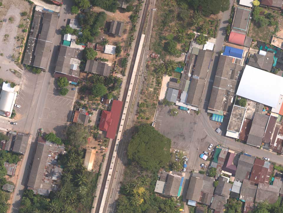 Ortho Image of a Railway Station