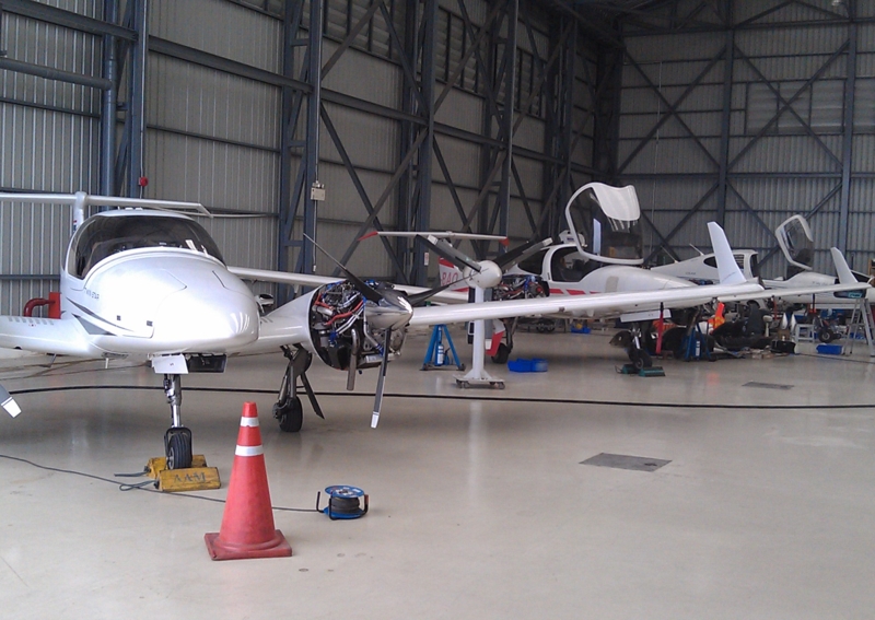 Planes in the AAS Hangar @ Don Muang International Airport